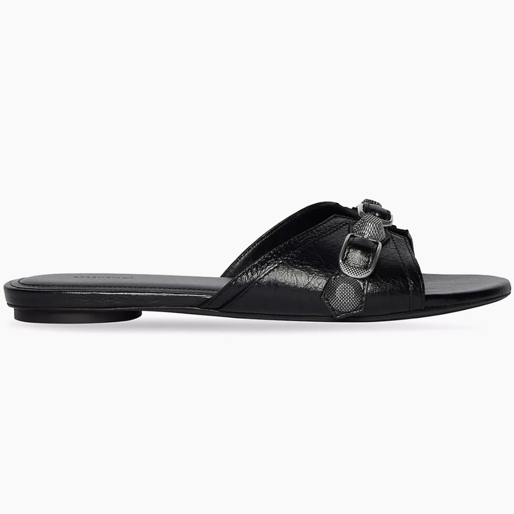 Balenciaga Sandals Slides Women’s Leather Cagole style
Blk sz 38Euro 8.5US NEW